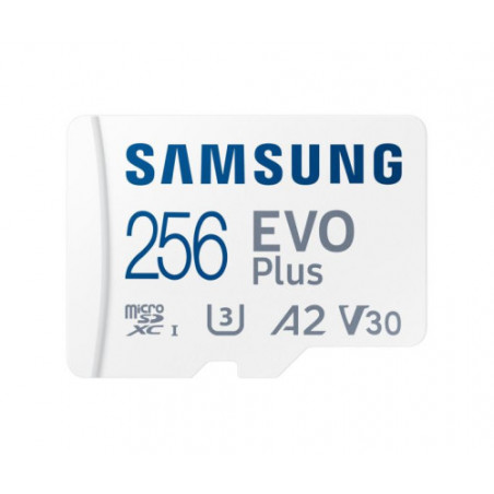 SAMSUNG EVO Plus microSD 256G + Adapt. SD