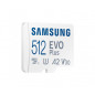 SAMSUNG EVO Plus microSD 512G + Adapt. SD