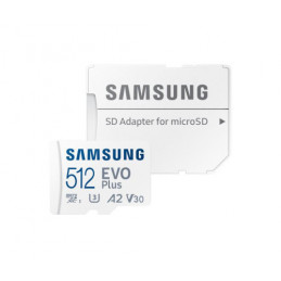 SAMSUNG EVO Plus microSD 512G + Adapt. SD
