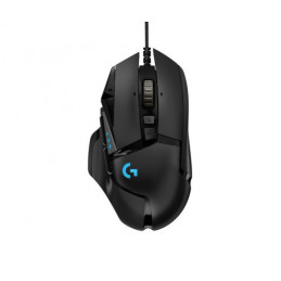 Logitech G502 HERO Souris Gamer Filaire Haute Performance, Capteur Gaming HERO 25K, 25 600 PPP, RVB, Poids Ajustable, 11 Boutons