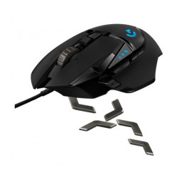 Logitech G502 HERO Souris Gamer Filaire Haute Performance, Capteur Gaming HERO 25K, 25 600 PPP, RVB, Poids Ajustable, 11 Boutons