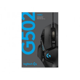 Logitech G502 HERO Souris Gamer Filaire Haute Performance, Capteur Gaming HERO 25K, 25 600 PPP, RVB, Poids Ajustable, 11 Boutons
