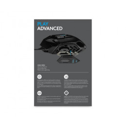 Logitech G502 HERO Souris Gamer Filaire Haute Performance, Capteur Gaming HERO 25K, 25 600 PPP, RVB, Poids Ajustable, 11 Boutons