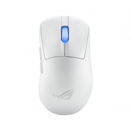 ASUS ROG Keris II Ace Wireless AimPoint White souris Droitier RF Wireless + Bluetooth + USB Type-A Optique 42000 DPI