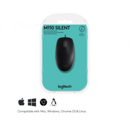 Logitech B110 Silent USB Noir