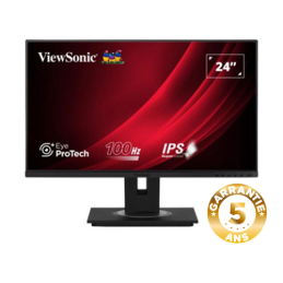 Viewsonic VG Series VG2448a écran plat de PC 61 cm (24") 1920 x 1080 pixels Full HD LED Noir *4693* IPS/VGA/HDMI/DP/USB/HP Pivot