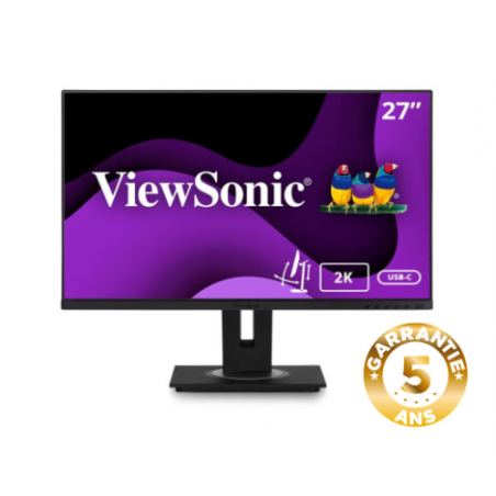 Viewsonic VG2756-2K écran plat de PC 68,6 cm (27") 2560 x 1440 pixels Full HD LED Noir *VG2756-2K*ERGO SuperClear IPS HDMI/DP/HP