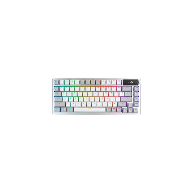 ASUS ROG Azoth clavier Jouer USB + RF Wireless + Bluetooth Blanc