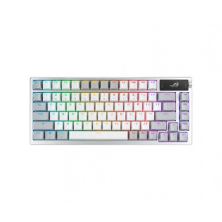 ASUS ROG Azoth clavier Jouer USB + RF Wireless + Bluetooth Blanc