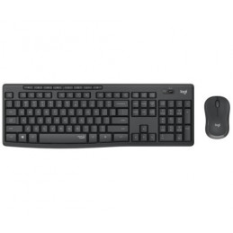 Logitech MK295 Silent Wireless Combo clavier Souris incluse Bureau RF sans fil AZERTY Français Graphite Noir