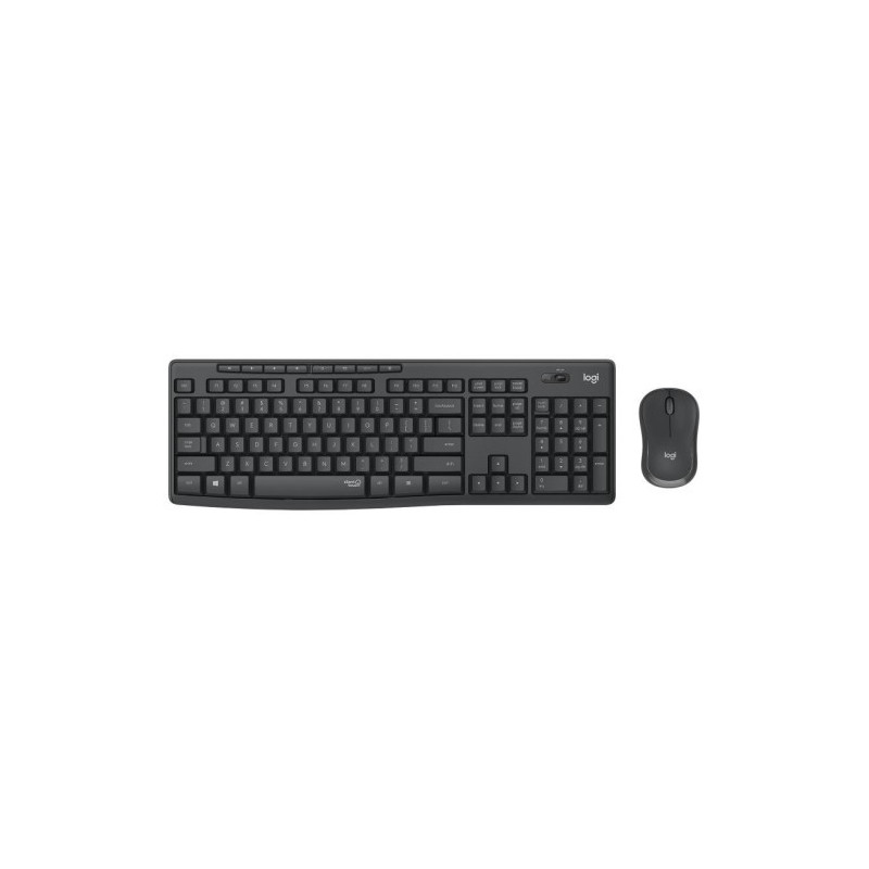 Logitech MK295 Silent Wireless Combo clavier Souris incluse Bureau RF sans fil AZERTY Français Graphite Noir