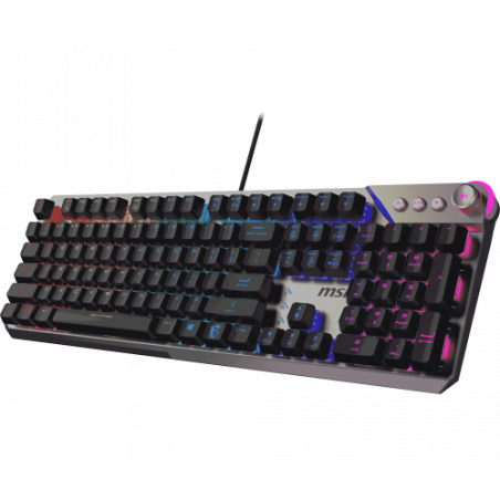 MSI STRIKE 600 SILENT – Clavier Gaming Silencieux – Disposition AZERTY Française