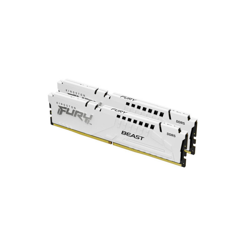 Kingston Technology FURY Beast 32GB 6000MT/s DDR5 CL36 DIMM (Kits de 2) White EXPO