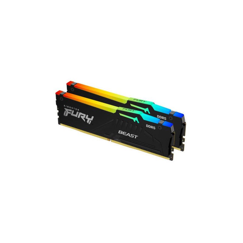 Kingston Technology FURY Beast 64 Go 5600 MT/s DDR5 CL40 DIMM (Kits de 2) RGB