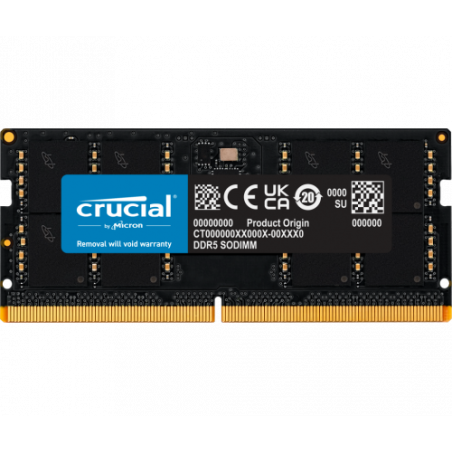 Crucial 8GB DDR5-5600 SODIMM (1x8GB) – CT8G56C46S5T