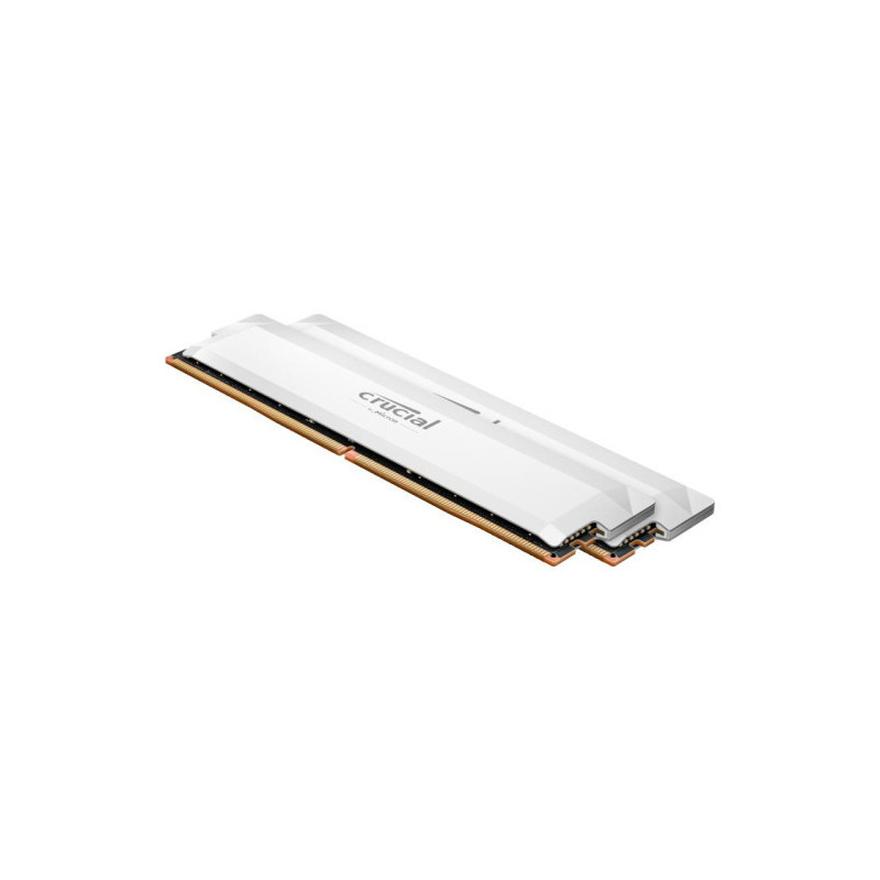 Crucial Pro DDR5 6000MHz 32 Go (2x16 Go) Mémoire Overclockée – Blanc