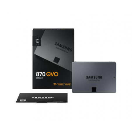 Samsung MZ-77Q2T0 2 To 2.5" Série ATA III V-NAND MLC DD SSD SAMSUNG 870 QVO 2T 2.5" SATA3 *MZ-77Q2T0BW *6007